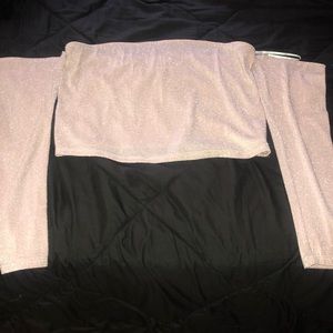 Sparkly off the shoulder crop top